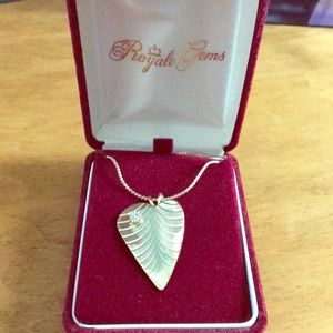 Royale Gems Gold Plated Leaf Necklace